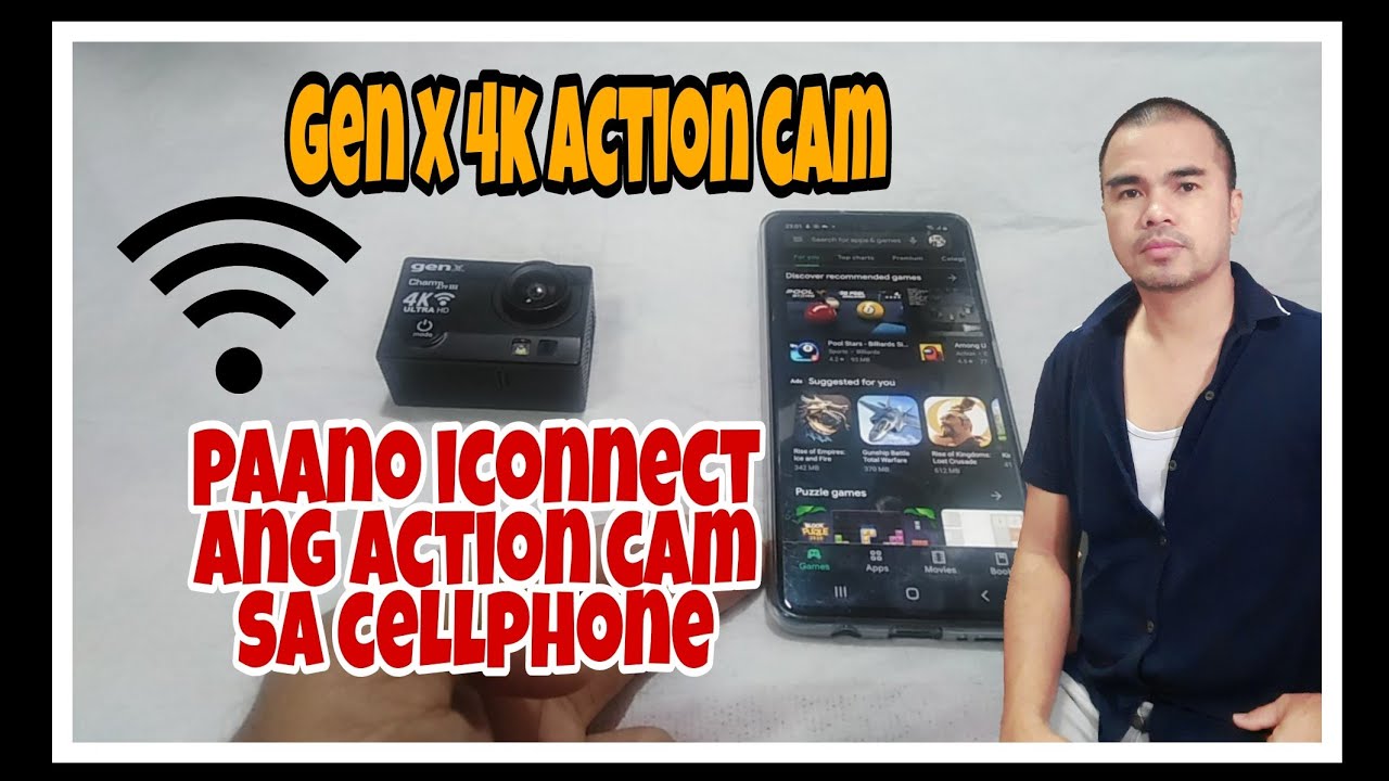 paano iconnect ang action camera sa cellphone