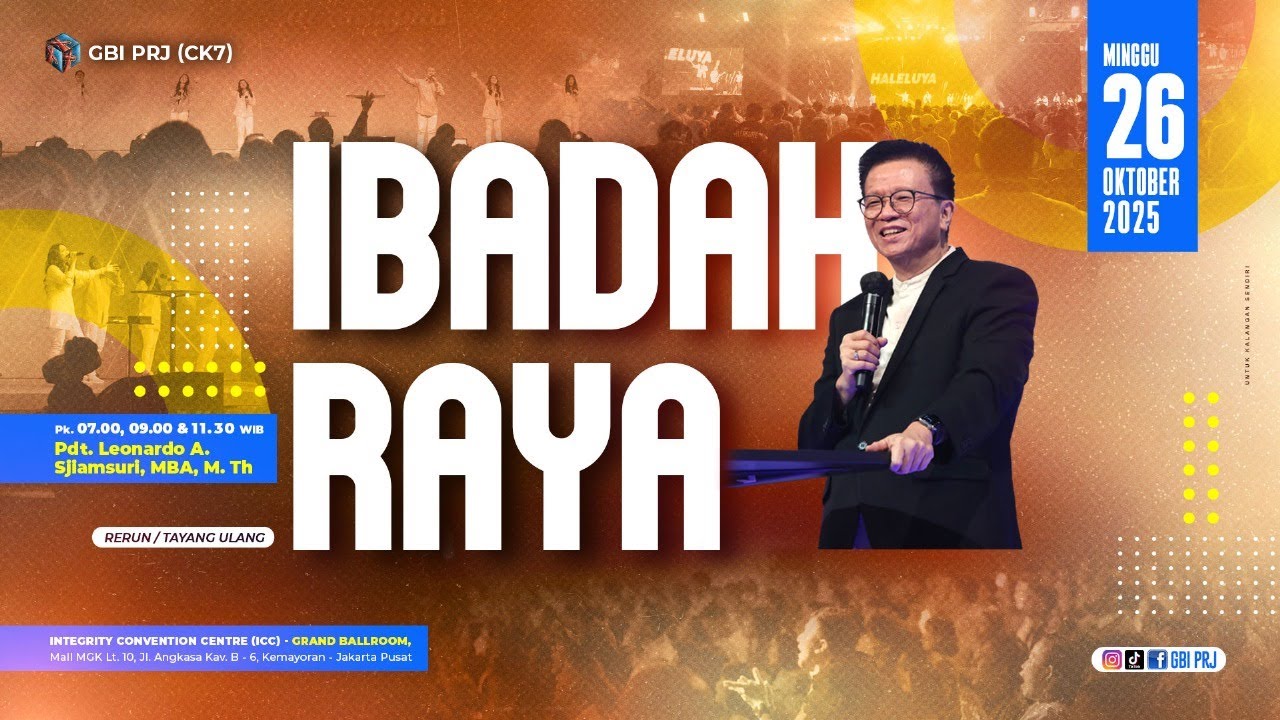 MENGEJAR KEKUDUSAN - Pdt. Leonardo A. Sjiamsuri, MBA, M. Th - Onsite I & III 26 Oktober &lsquo;25
