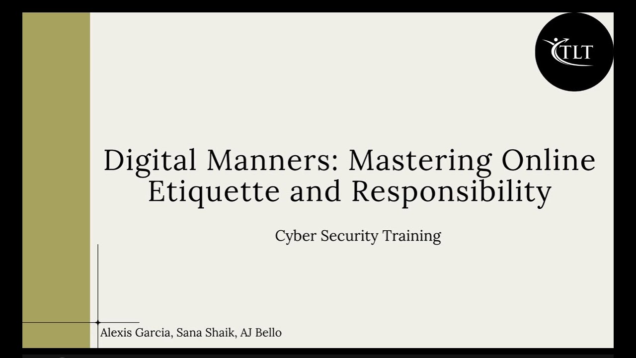 Digital Manners Mastering Online Etiquette and Responsibility