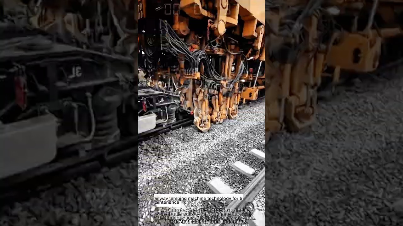 Railway tamping machine technology for track maintenance
