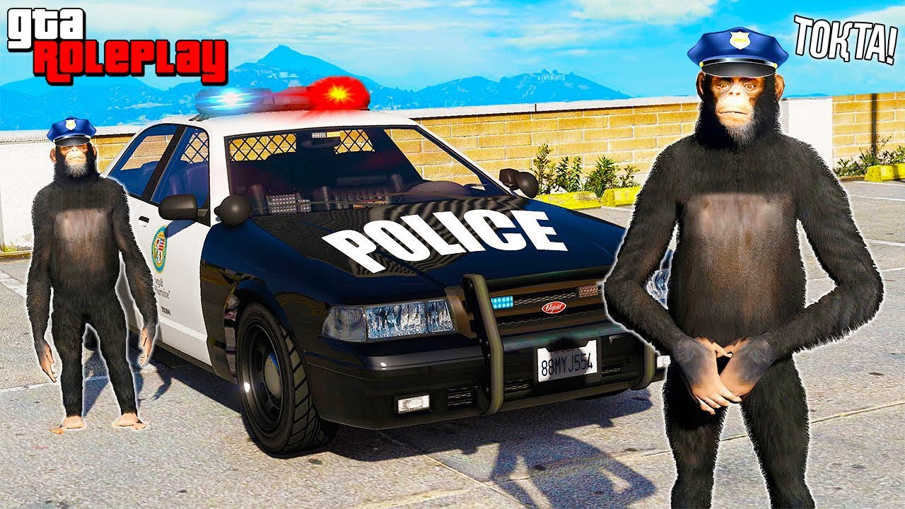 МАЙМЫЛ БОЛЫП ПАТРУЛЬГЕ ШЫҚТЫҚ 😂 (GTA 5 RP / RADMIR)