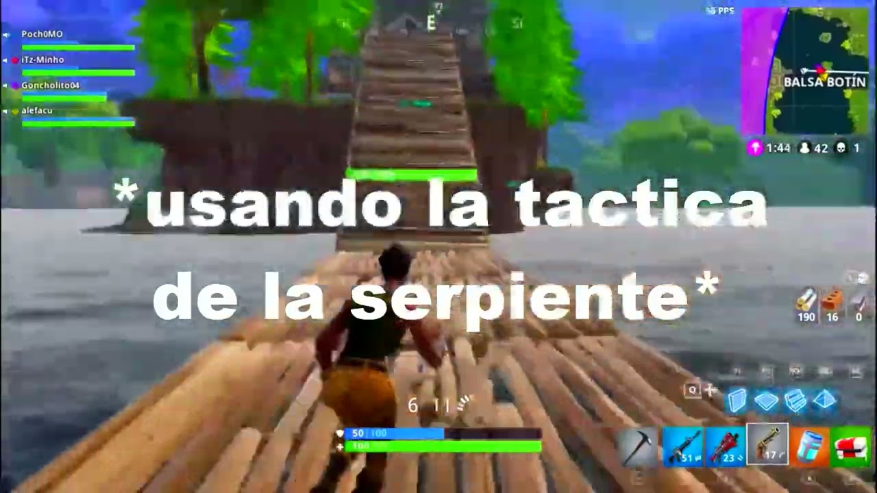 FUSILANDO CON LA MINI GUN Momentos Graciosos Fortnite - pocho3 (resubido)