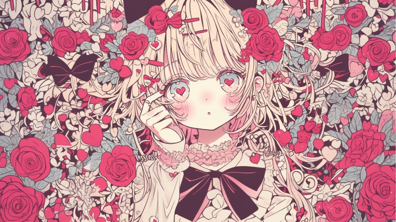 ♪【かわいいフリーBGM】秘密のローズガーデン 🌹 まったり/ほのぼの/きらきら/1時間/作業用/配信用/オープニング/アニメ/イラスト/漫画  cute background music