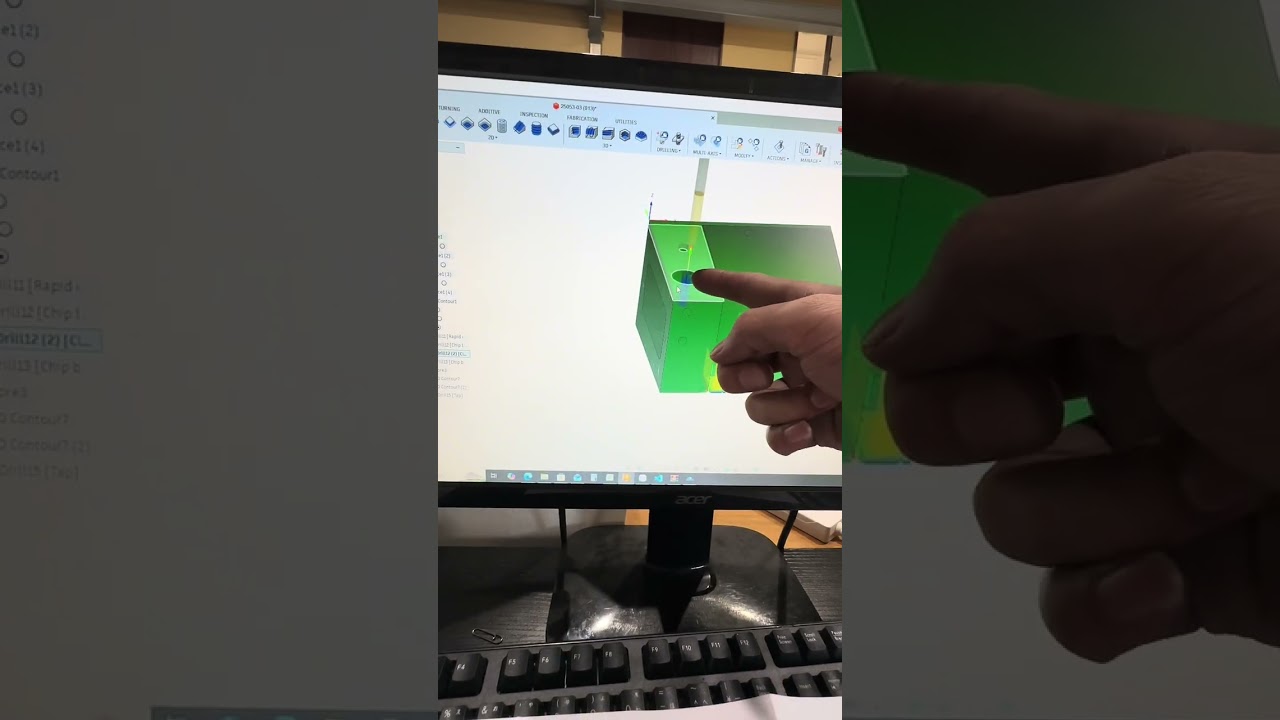 💥 Khoan lỗ to và lệnh Contour, Bore trong CAM của Fusion 360. ( dành cho người mới )