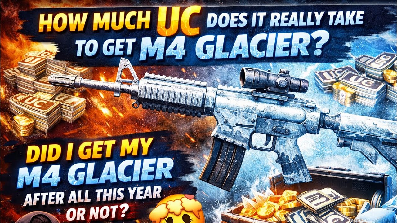 I spended 21,000 UC  for m4 galcier😱😱😱😱