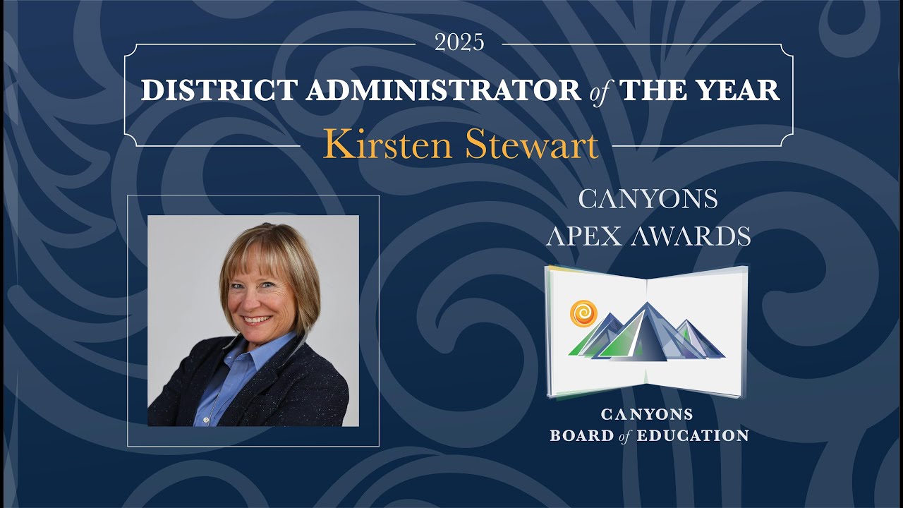 Kirsten Stewart | APEX Award Winner - District Administrator of the Year | Canyons District 2025
