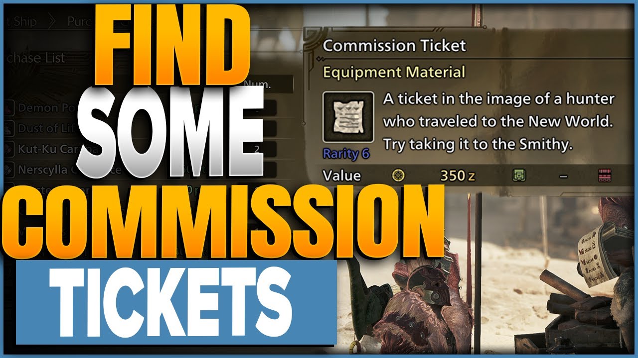How To Get Commission Tickets In Monster Hunter Wilds