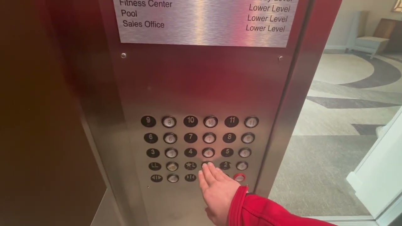 Overdue video) elevators at the Hilton airport hotel, Kansas City