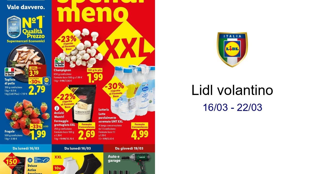 Lidl volantino 16/03 - 22/03