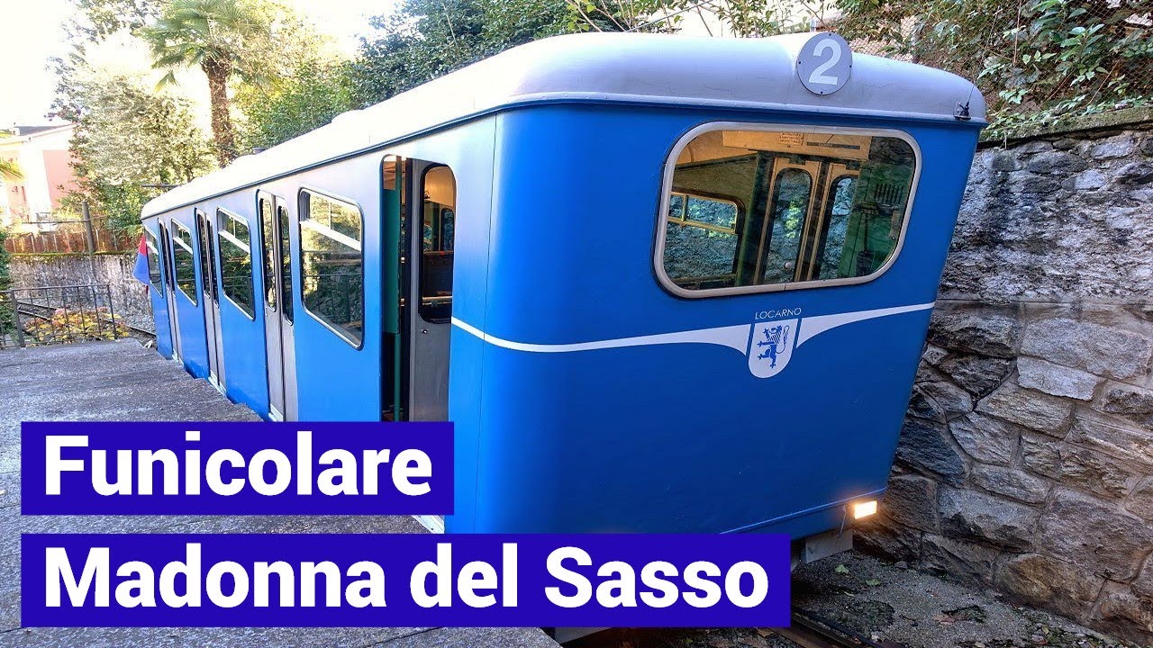 Standseilbahn Locarno - Madonna del Sasso Talfahrt 2024 funicolare funicular Svizzera Switzerland