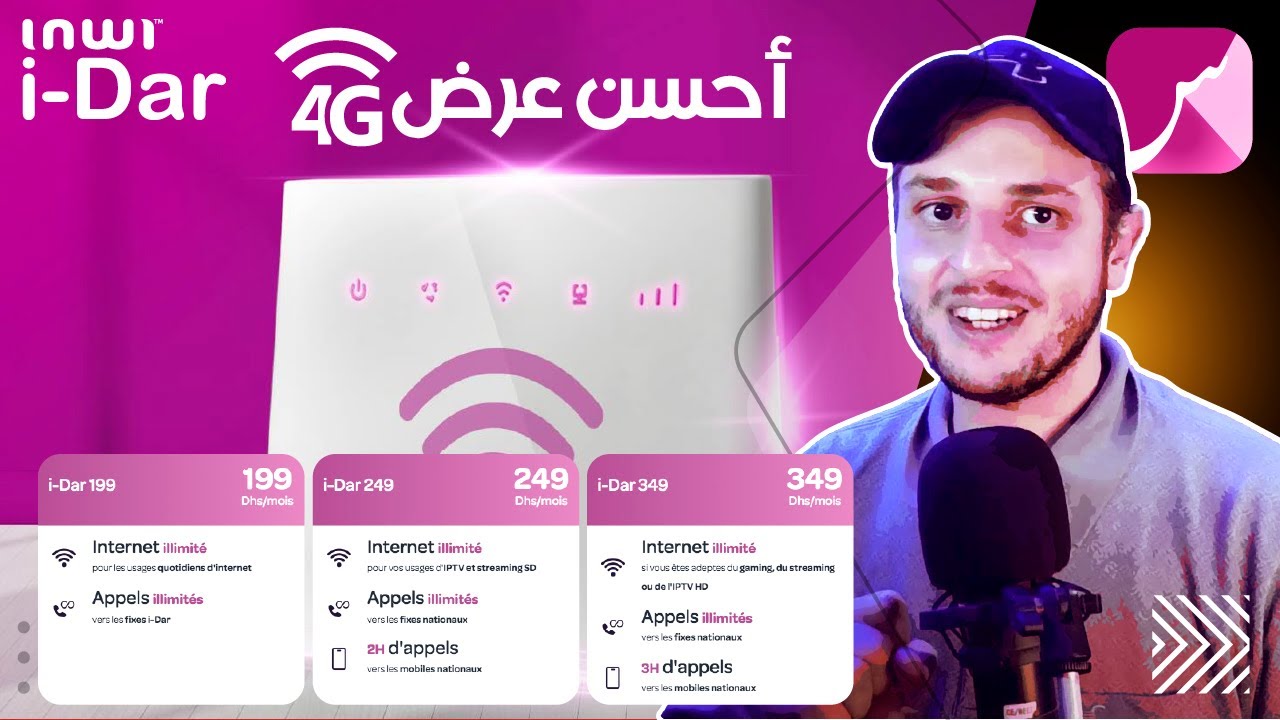 St4net - سعد التقنية | i-Dar Inwi internet illimité sans fil 4G أحسن عرض ويفي متنقل | إنوي