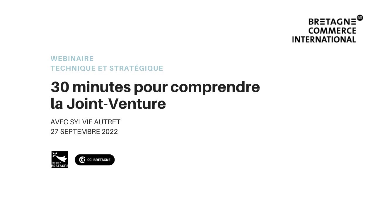 30 minutes pour comprendre la Joint Venture