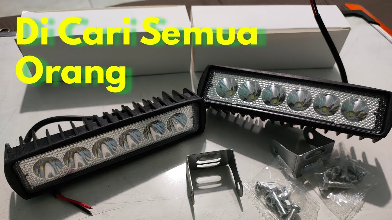 Lampu Led DRL 18 Watt 6 Mata | Lampu Tembak Sorot DRL Keren Berkwalitas MUR4H G1L4