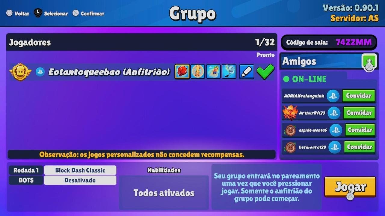 Ganhei novos emotes