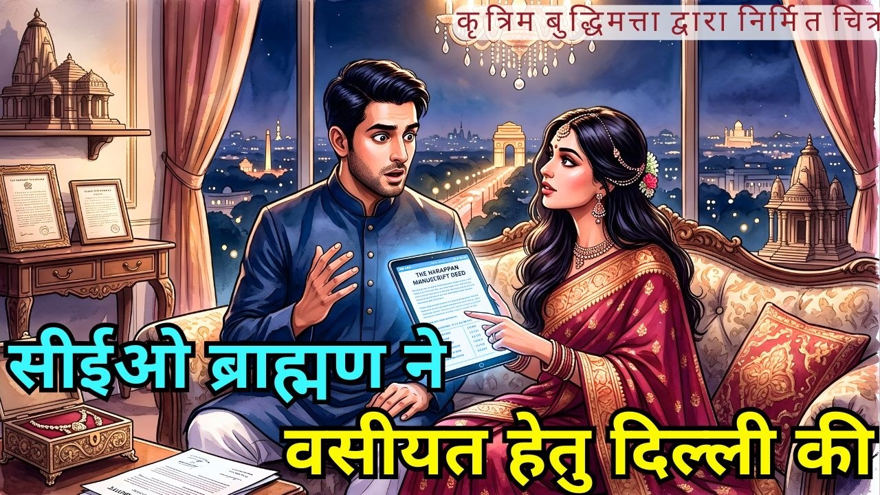 सीईओ ब्राह्मण ने वसीयत हेतु दिल्ली की संग्रहालय कर्मी से शादी की… सुहागरात को जाना, वही समूह की नियं