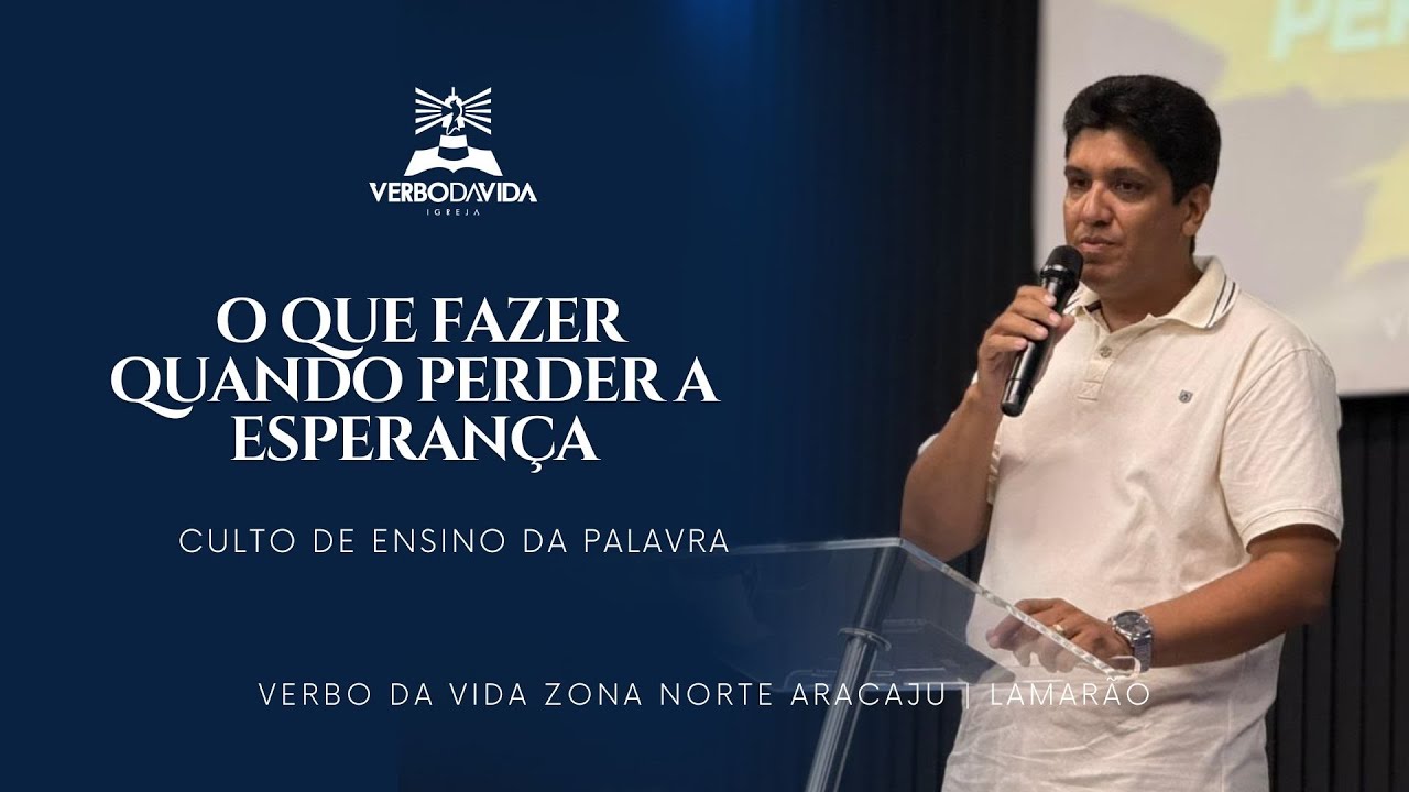 O QUE FAZER QUANDO PERDER A ESPERNÇA | CULTO DO ENSINO DA PALAVRA | MIN. ANDRÉ MENEZES | 19/02/2026