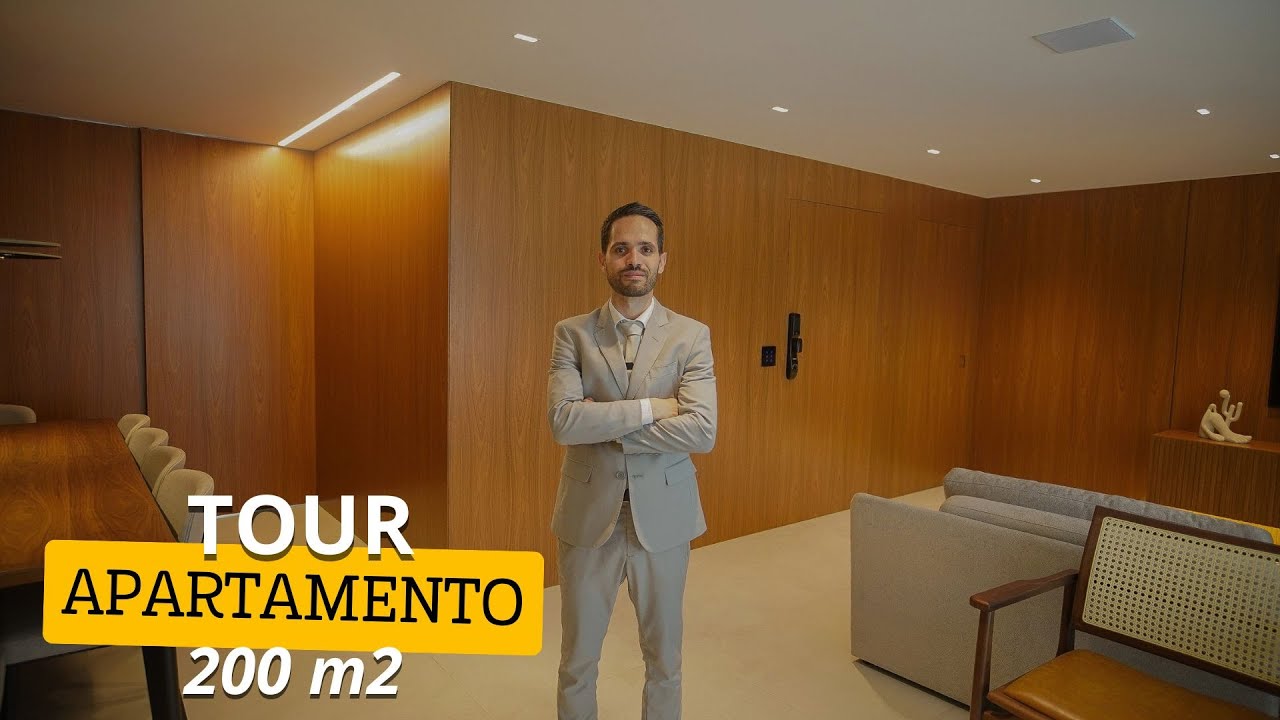 TOUR APARTAMENTO 200M² - ÁREA SOCIAL - HAL DESIGN MARCENARIA