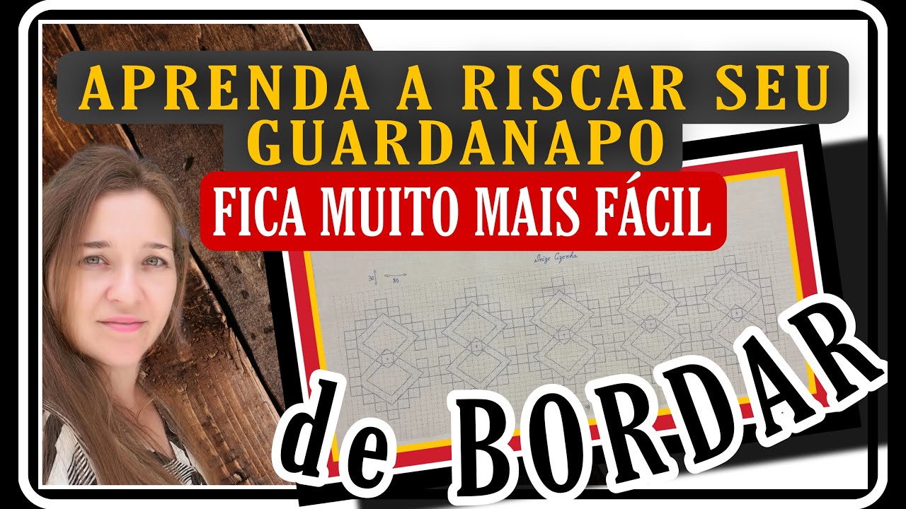 COMO RISCAR GUARDANAPOS: Ponto Ilhós, Ponto Inclinado decorativo e Ponto Corrente (Ponto Margarida).