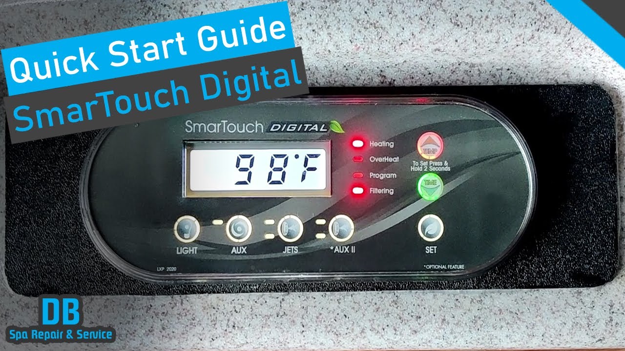 SmarTouch Digital Spa Control Pt 1 | Set Temperature, Use Pumps, and use Lights