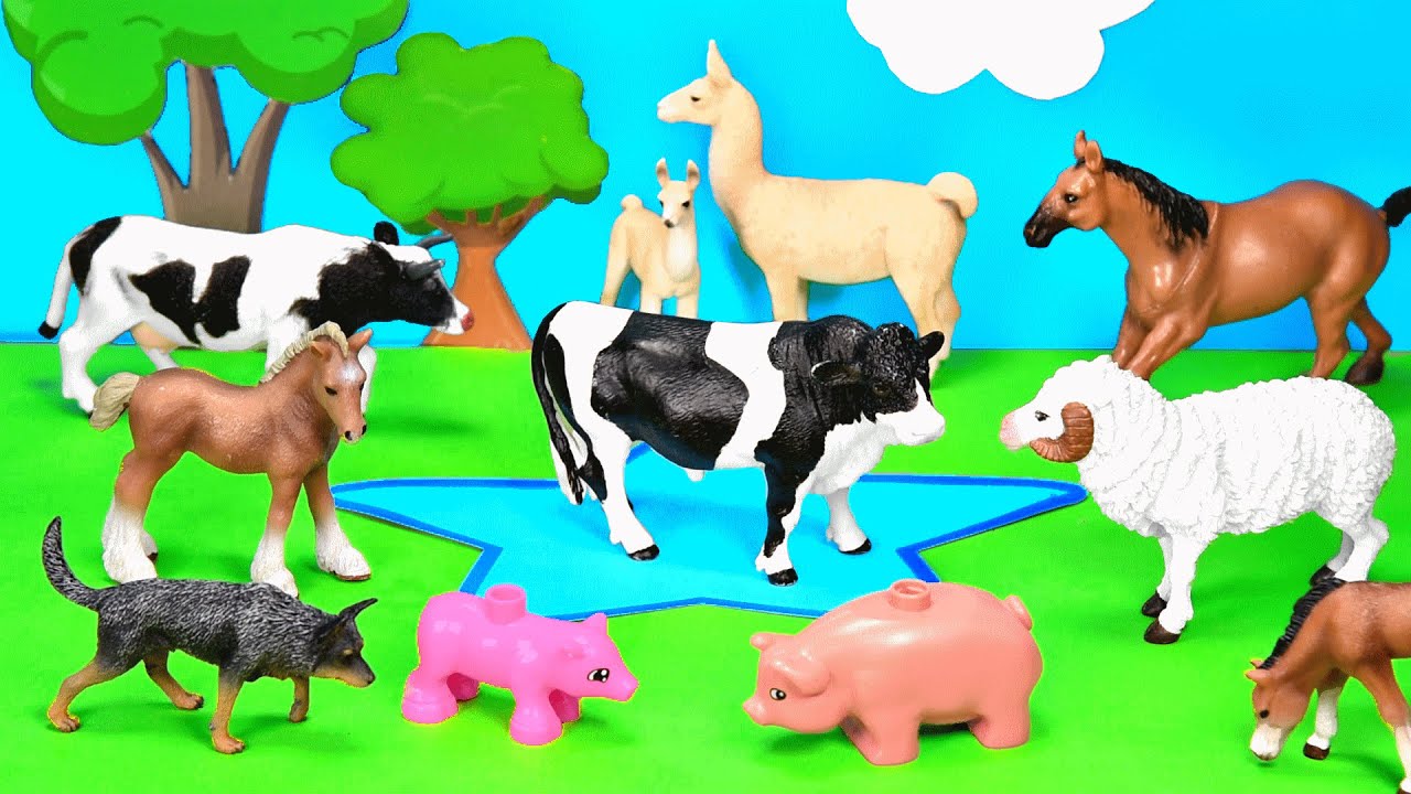 DIY Farm Animal Diorama with Cows, Pigs, Horses | Farm Barn for Animals