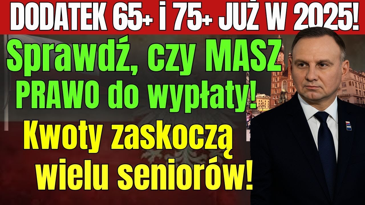 Pension supplement 65 and 75+ 2025 &ndash; check who is entitled to it and how much exactly!