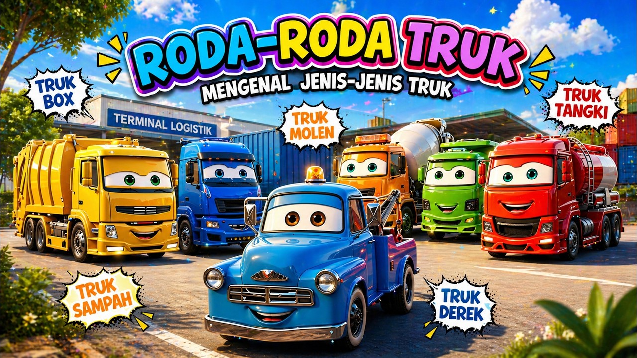 🎵 RODA RODA TRUK 🚚 |  Lagu Tentang Kendaraan Terbaru dan Populer