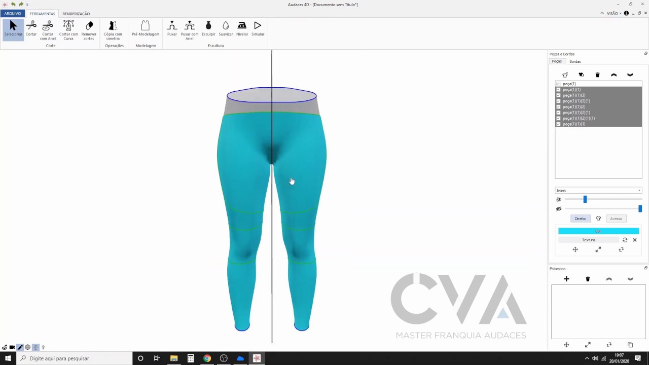 Audaces 4D - Legging #CVA