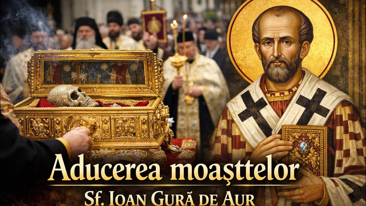 🌿 Aducerea cinstitelor moaște ale Sfântului Ioan Gură de Aur #proniaortodox 