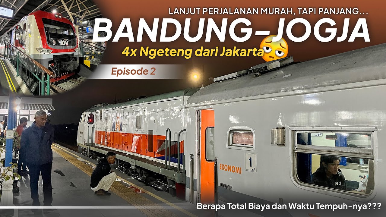MELANJUTKAN PERJALANAN MURAH, TAPI PANJANG... | Trip Report Kereta Api Kutojaya Selatan & Prameks #2