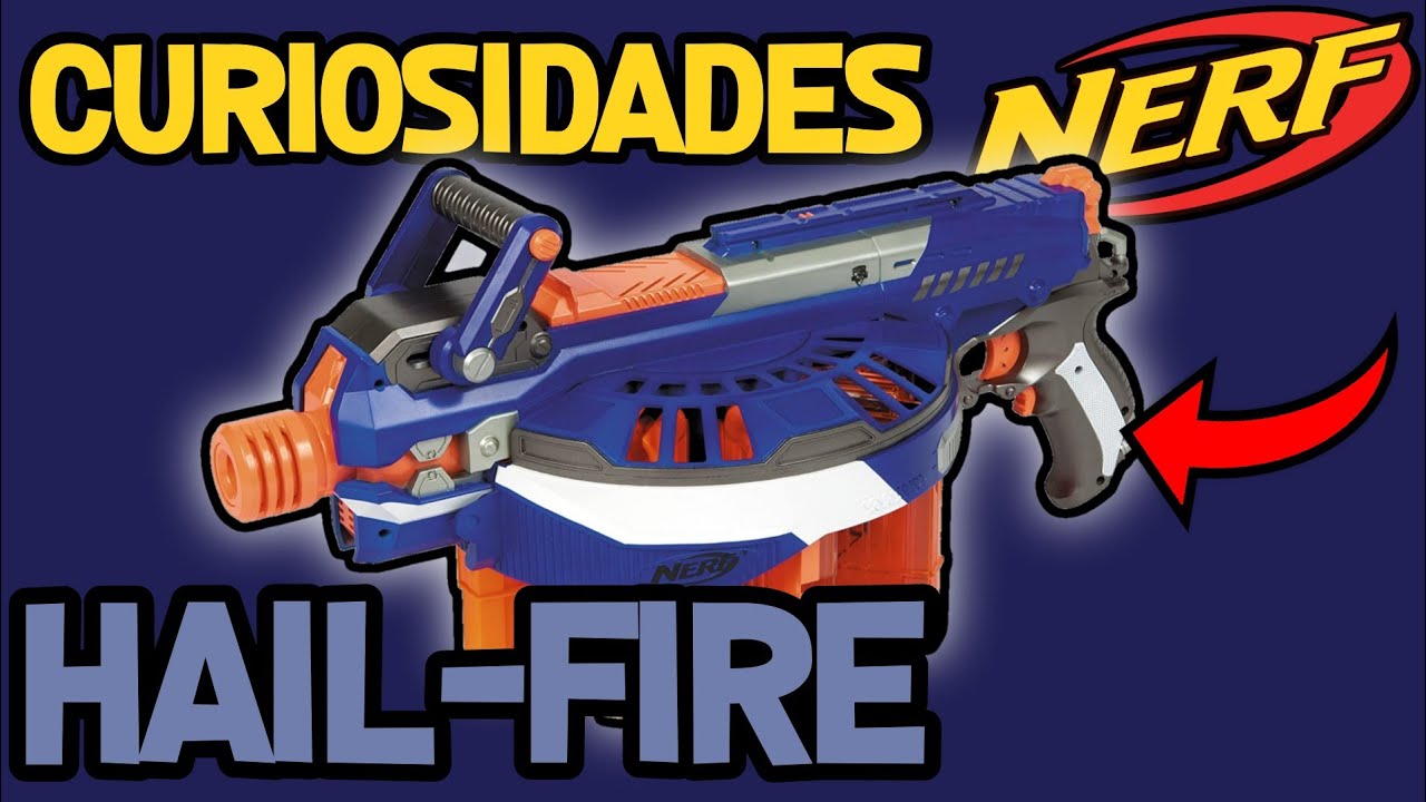 curiosidades NERF hail-fire ESTE LANZADOR es UNICO!