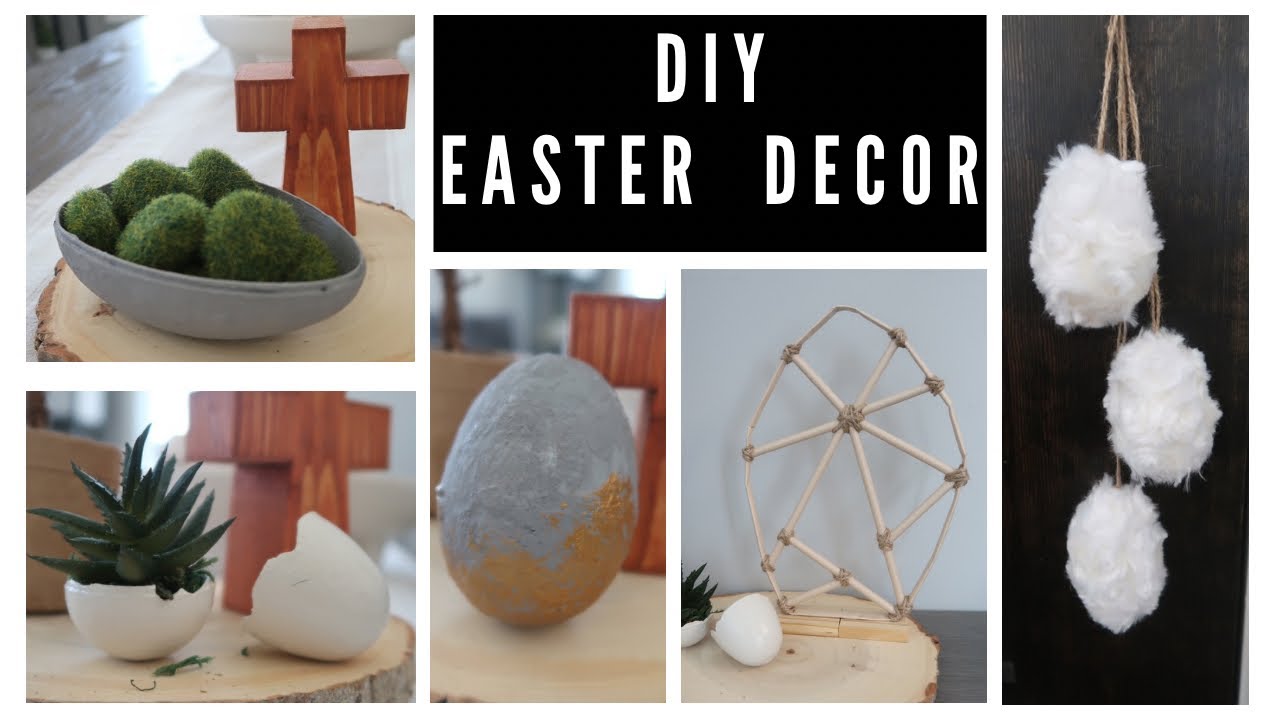 DIY Easter Decor * Neutral Easter Decor * Scandinavian Rustic Easter DIY Decor