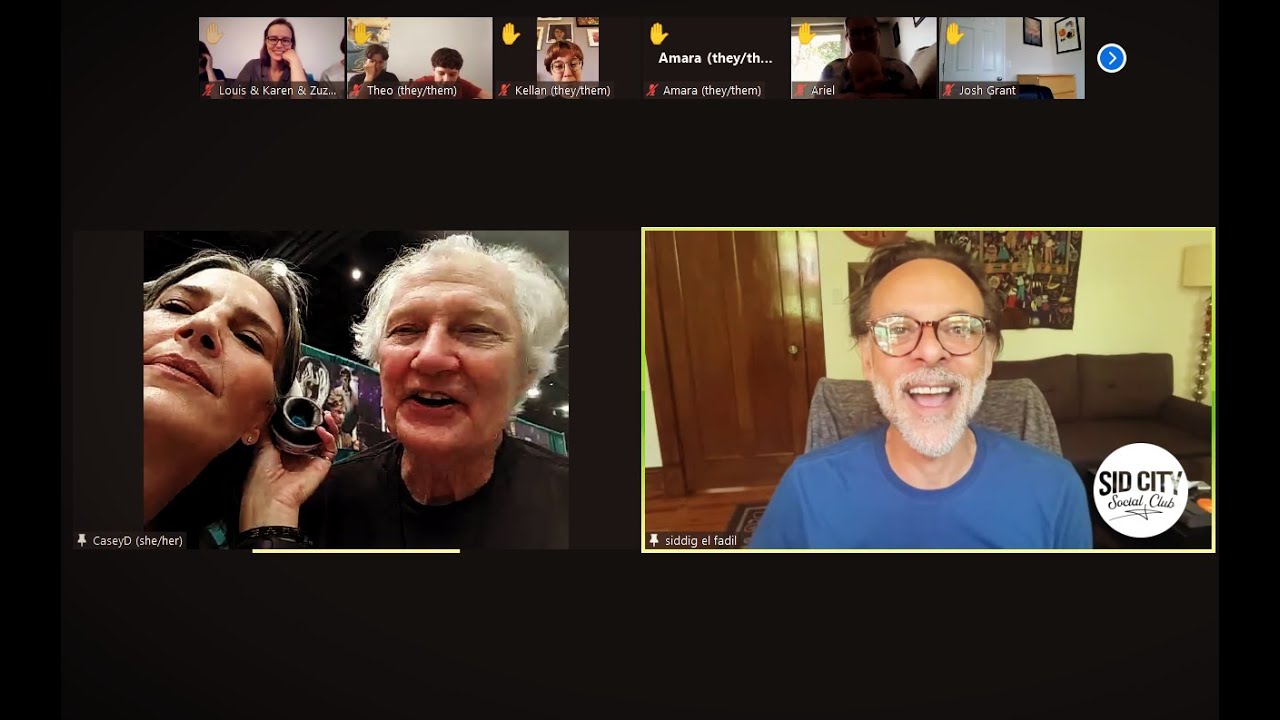 Alexander Siddig Live Zoom with Terry Farrell & Andy Robinson - July 29, 2022 #SidCitySocialClub