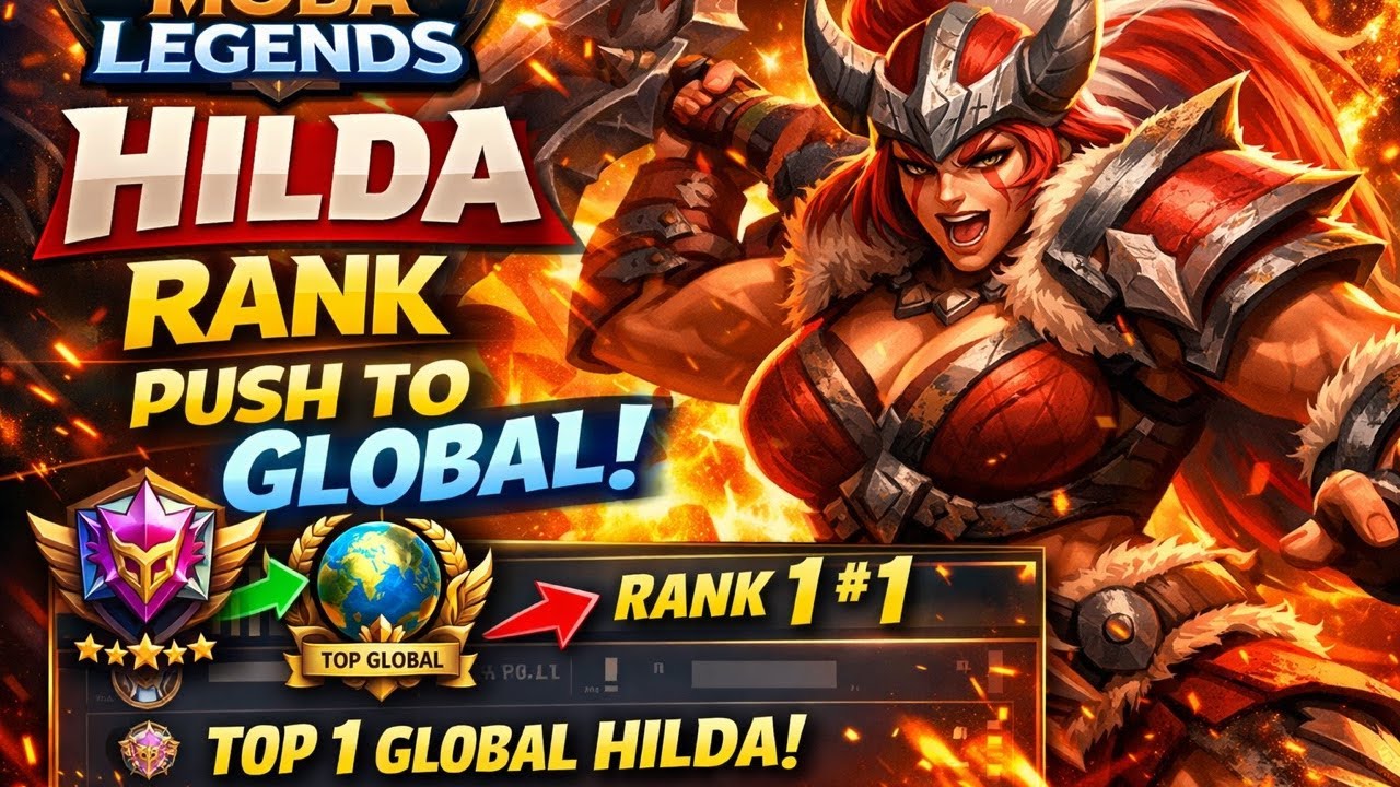 HILDA Rank Push to GLOBAL! 🔥 Road to Top 1 | Mobile Legends
