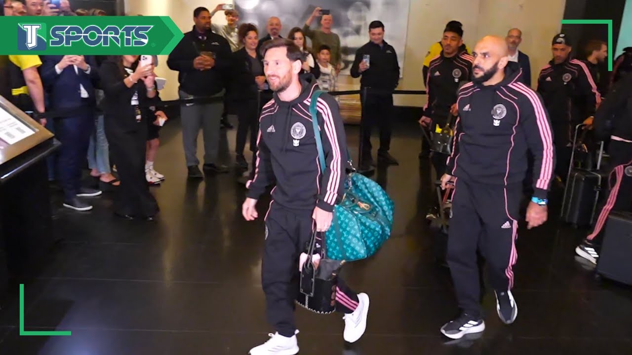 ¡ASÍ RECIBEN A LIONEL MESSI! La LLEGADA del Inter de Miami a Las Vegas para el AMISTOSO vs América