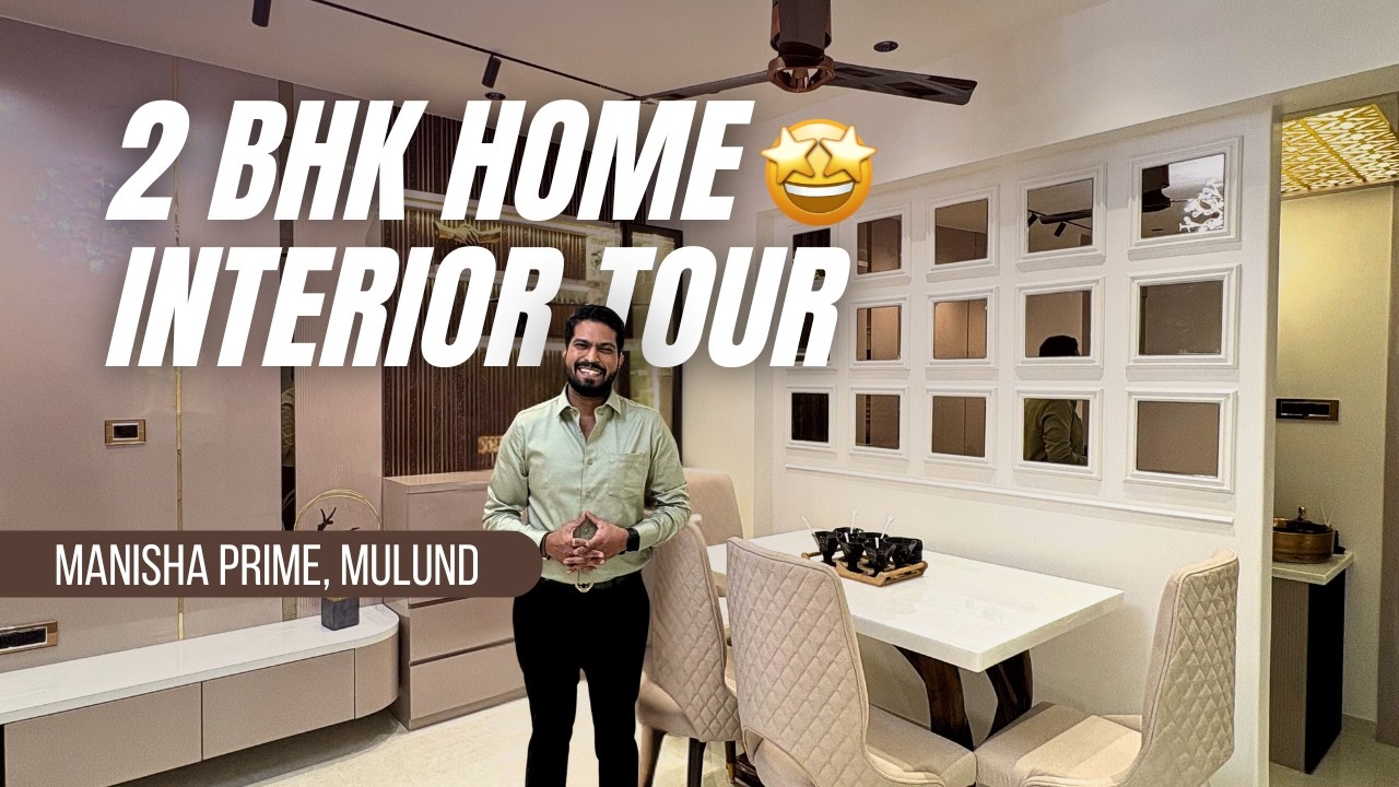 2 BHK Interior Design In Mumbai | Modern Interior Design | Interior Walkthrough | Room Tour