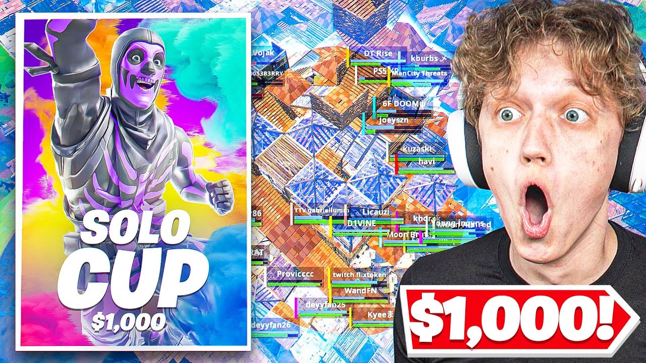 I Hosted a $1,000 SOLO Tournament in Fortnite!