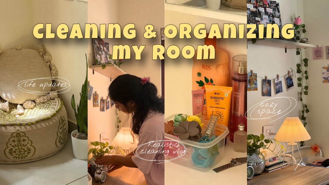 Vlog:42 || Cleaning & Organizing My Room🪴| Malayalam Cozy Vlog