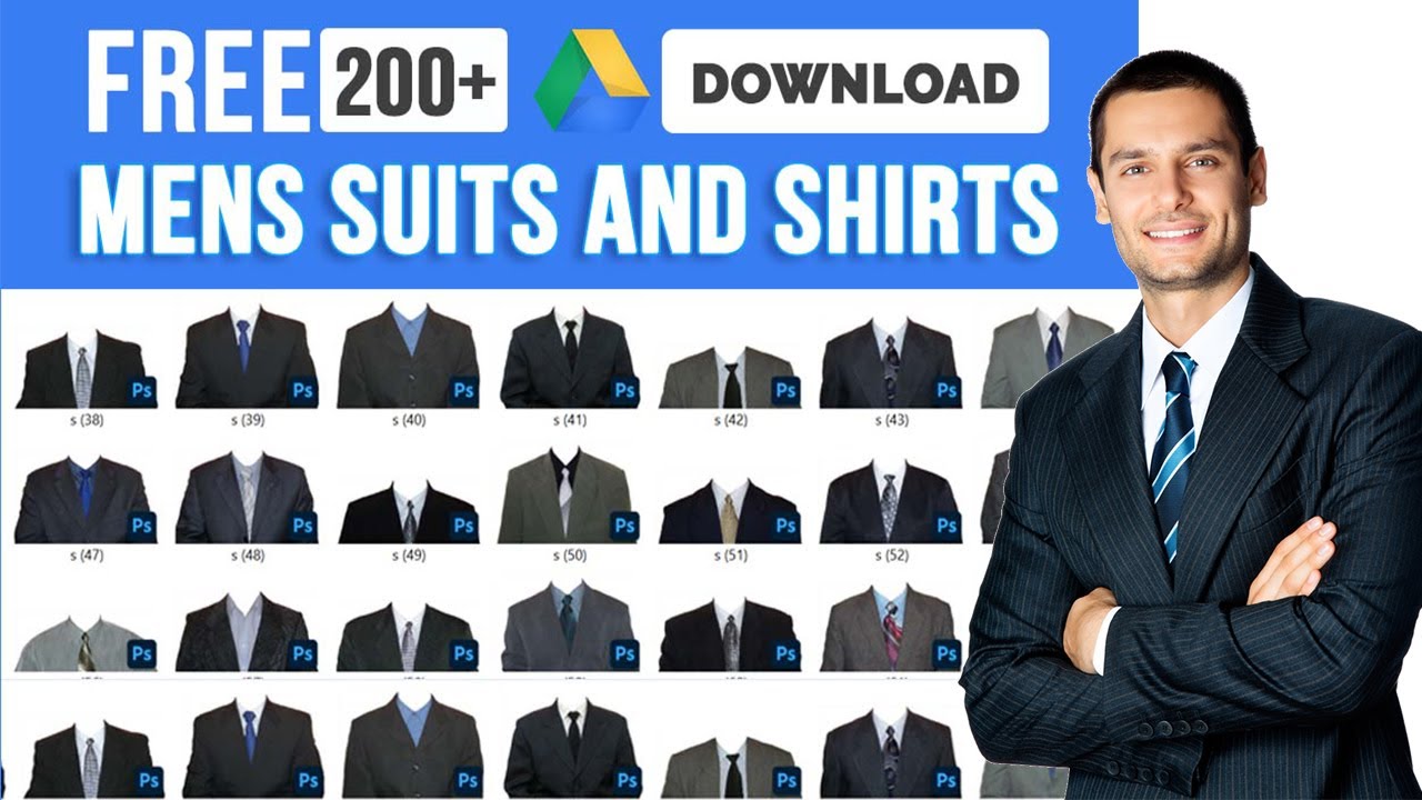 200+ men&rsquo;s suits and shirts Photoshop PSD Templates Free Download