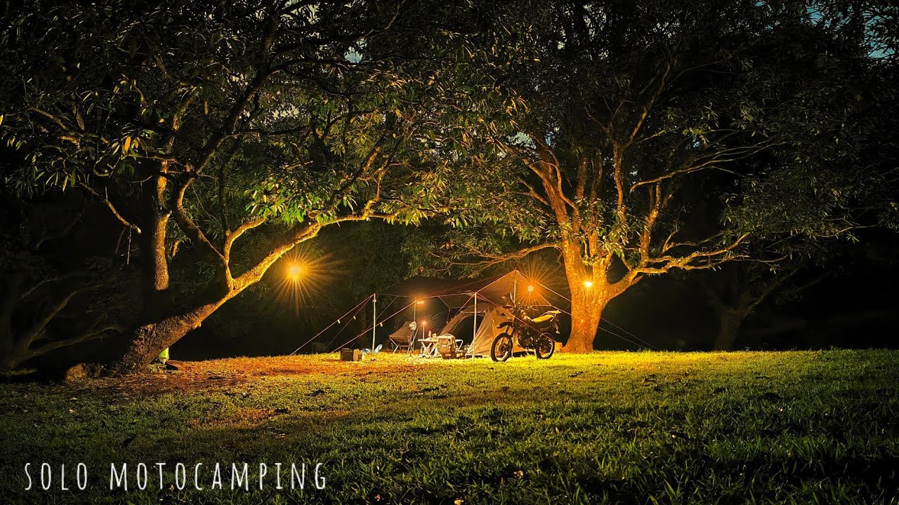 SOLO MOTOCAMPING IN VERY PEACEFUL, RELAXING AND QUIET PLACE, SILENT VLOG