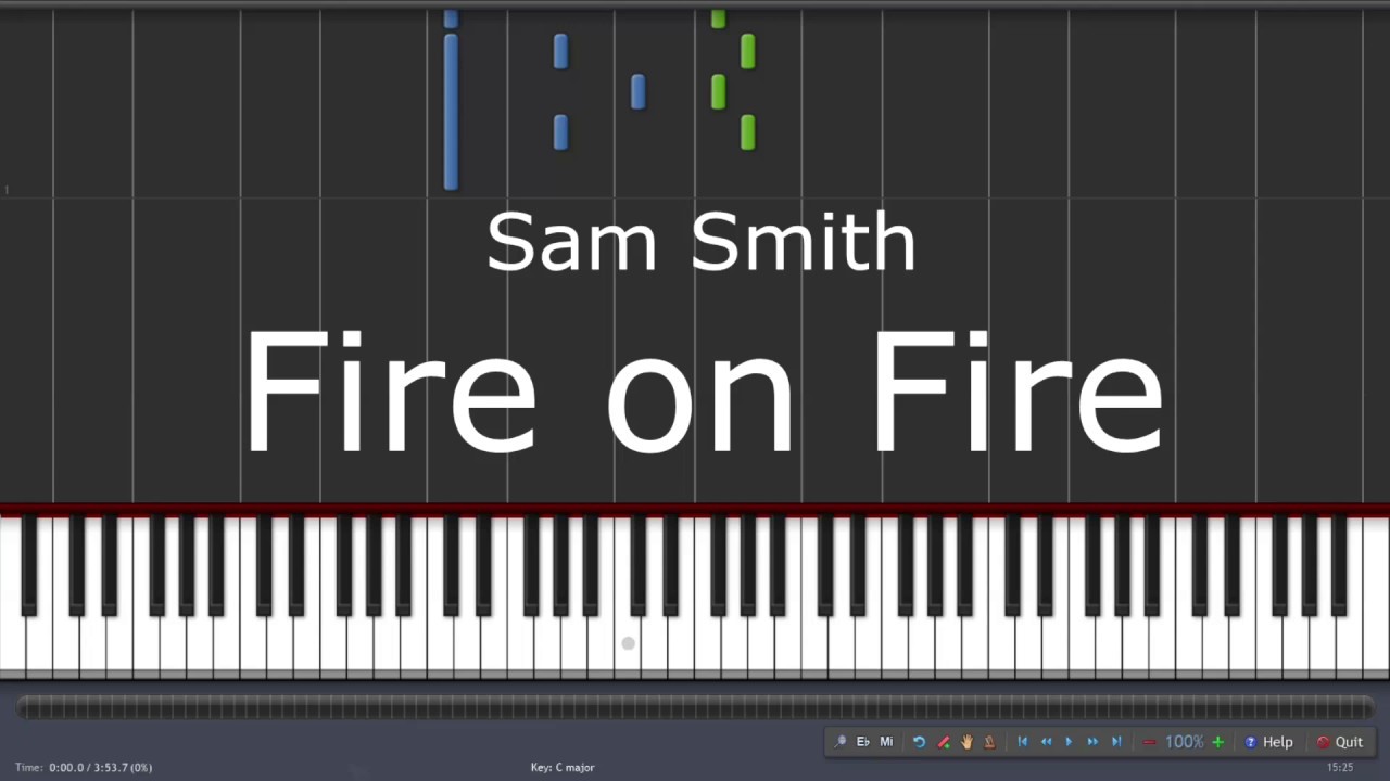 Sam Smith - Fire on Fire - Piano Tutorial