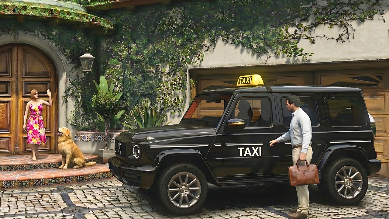 GTA 5 - Luxury Private Taxi Driver Job in Mercedes Benz AMG G Class G 63 | POV Drive