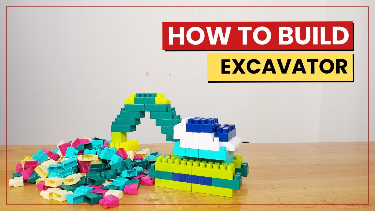 HOW TO BUILD DIY EXCAVATOR ASMR block game/lego building blocks #asmr#buildingblocks#lego