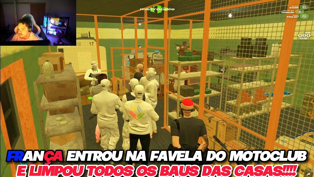 FRANÇA LIMPOU OS BAUS DA FAVELA DO MOTOCLUB!!!!