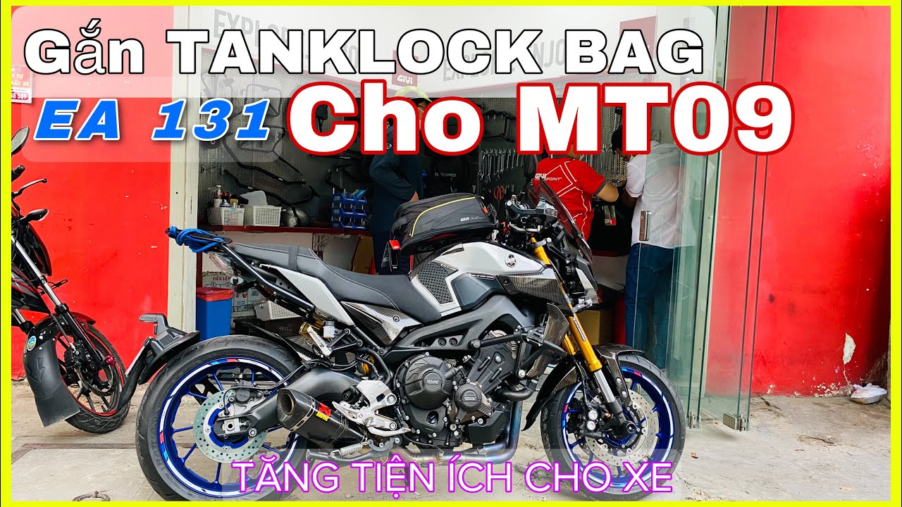 LẤY MT09SP GẮN TANK LOG TĂNG T&Iacute;NH TIỆN &Iacute;CH KHI ĐI TOUR V&Agrave; PHỐ , GIVI EA131 26LTR TANKLOCK TANK BAG
