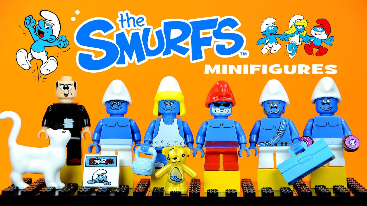 LEGO The Smurfs in Paradise KnockOff Minifigures Smurfette, Papa Smurfs & Gargamel