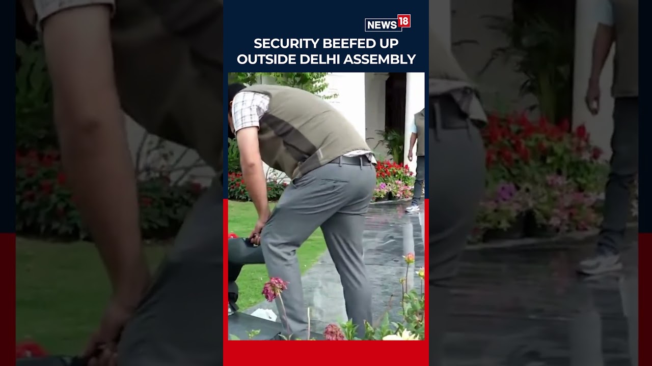 Security Tightened at Delhi Assembly After Masked Man Forces Car Through Gate | N18S