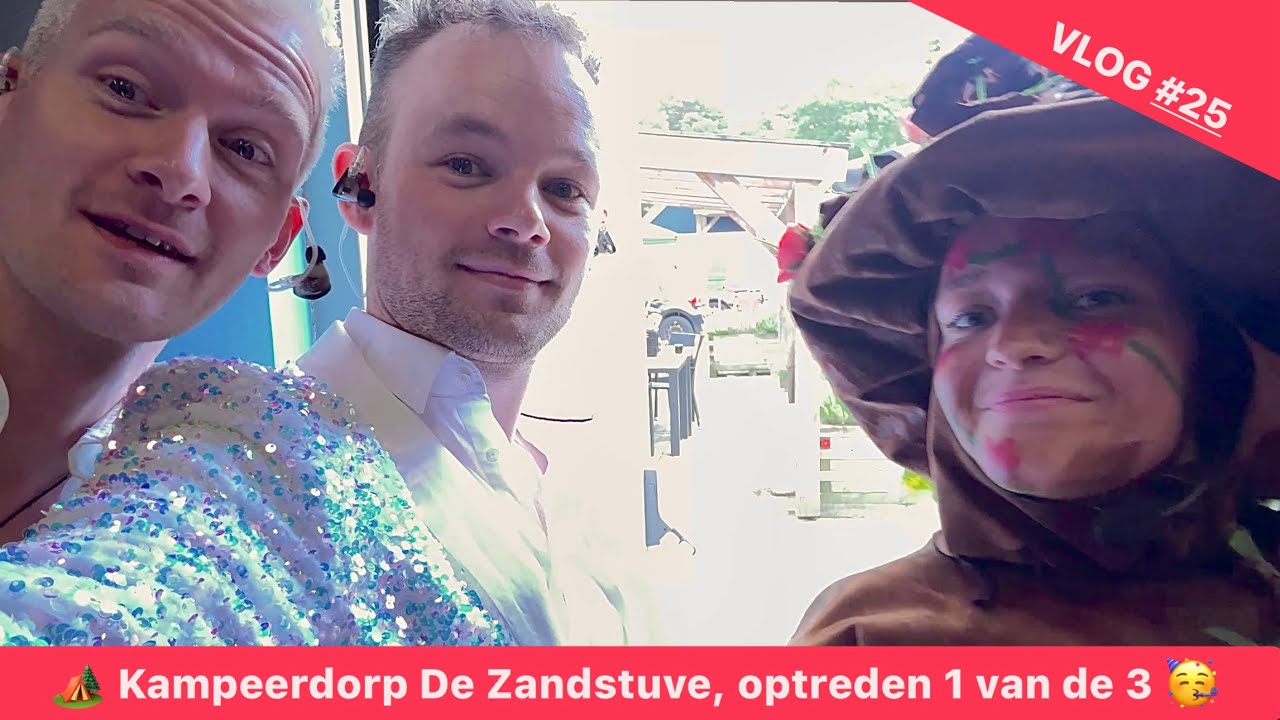 VLOG #25 - 🏕️ Kampeerdorp De Zandstuve, optreden 1 van de 3 🥳