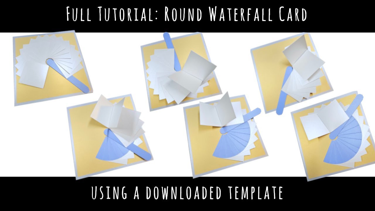 Full Tutorial: Round Waterfall Card | SVG