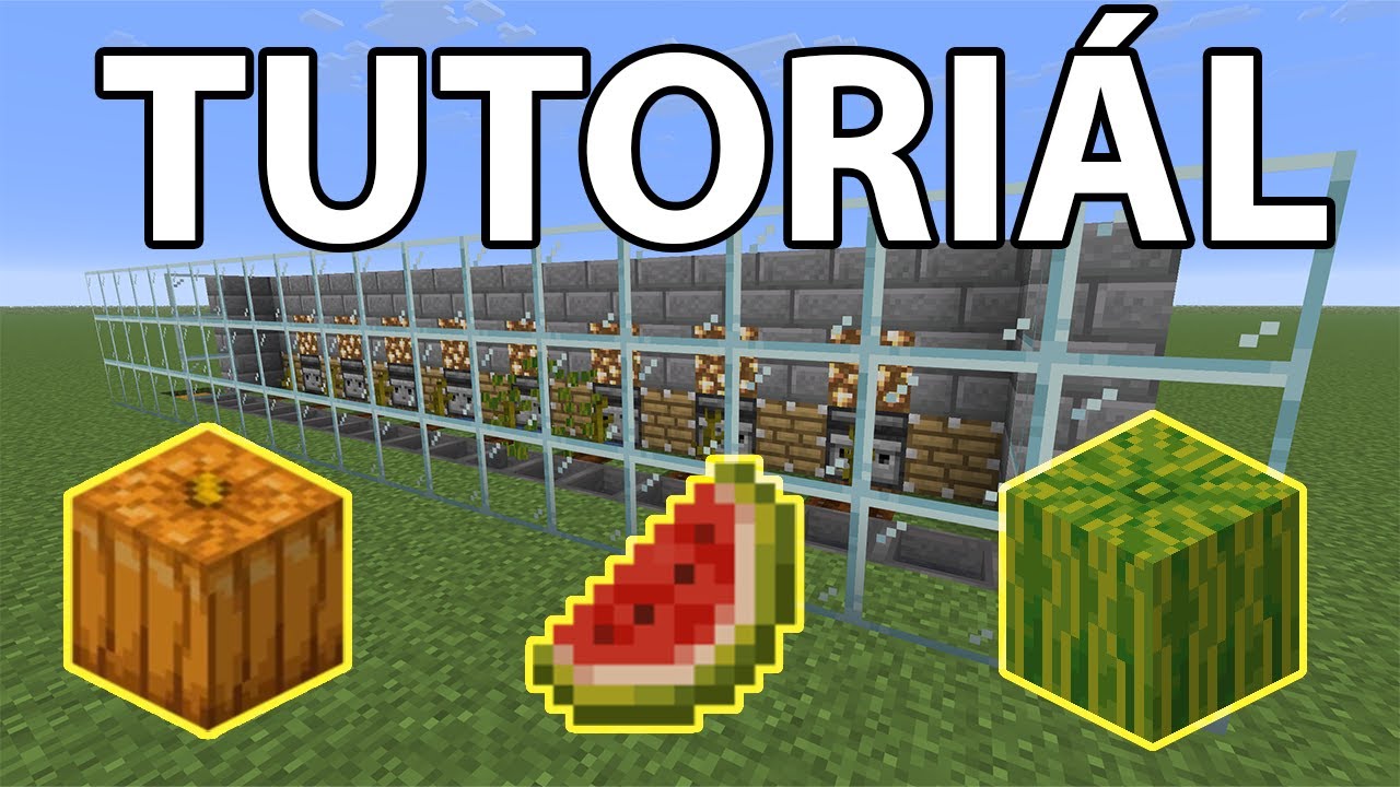 AUTOMATICKÁ FARMA na Melouny a Dýně za pár minut! Minecraft TUTORIÁL🍉🎃