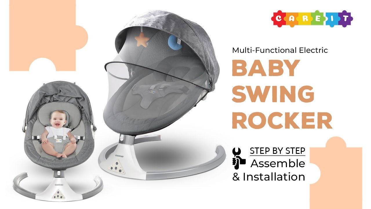 CAREIT Electric Baby Swing Rocker Installation Video | Ultimate Comfort & Soothing for Newborns